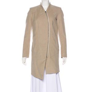 Helmut Lang | Size P/XS. Tan Asymmetrical Coat